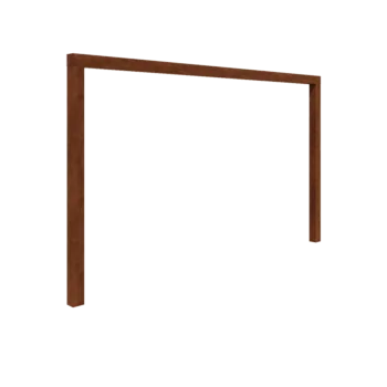 Corten plieno pergola - Tiesus - 400 x 230 cm - Be betono pado