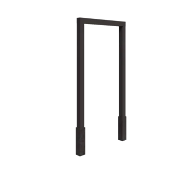 Plieninė pergola - Tiesus - 150 x 230 cm - kita RAL spalva - Su betono padu