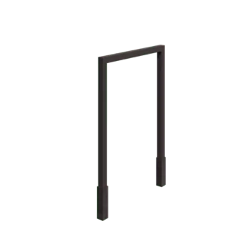 Plieninė pergola - Tiesus - 200 x 230 cm - RAL7016 matinė (antracito pilka) - Su betono padu