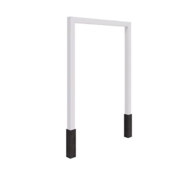 Plieninė pergola - Tiesus - 200 x 230 cm - RAL9010 matinė (balta) - Su betono padu