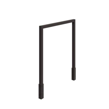 Plieninė pergola - Tiesus - 250 x 230 cm - RAL7016 matinė (antracito pilka) - Su betono padu