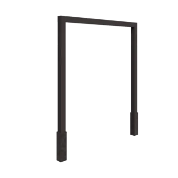 Plieninė pergola - Tiesus - 250 x 230 cm - kita RAL spalva - Su betono padu