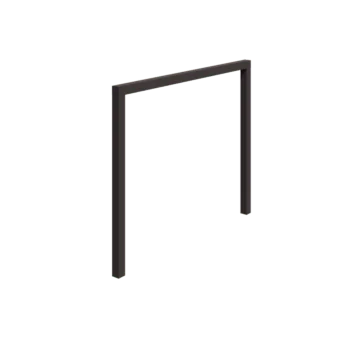 Plieninė pergola - Tiesus - 300 x 230 cm - RAL7016 matinė (antracito pilka) - Be betono pado