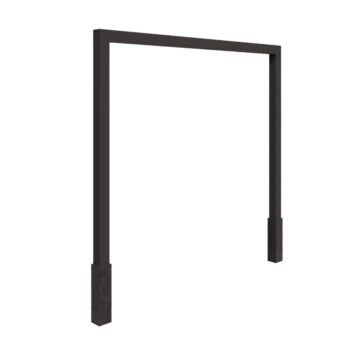 Plieninė pergola - Tiesus - 300 x 230 cm - kita RAL spalva - Su betono padu