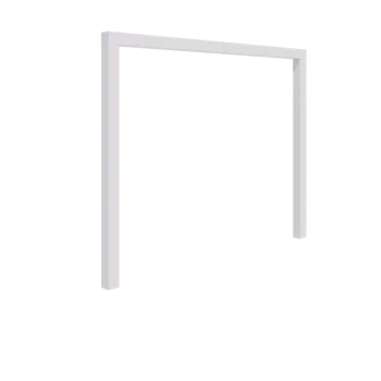 Plieninė pergola - Tiesus - 300 x 230 cm - RAL9010 matinė (balta) - Be betono pado