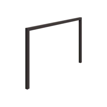 Plieninė pergola - Tiesus - 400 x 230 cm - RAL7016 matinė (antracito pilka) - Be betono pado