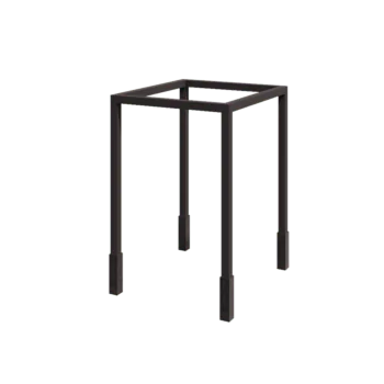 Plieninė pergola - Kvadratas - 224 x 200 x 230 cm - RAL7016 matinė (antracito pilka) - Su betono padu