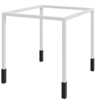 Plieninė pergola - Kvadratas - 324 x 300 x 230 cm - RAL9010 matinė (balta) - Su betono padu