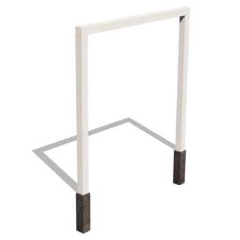 Plieninė pergola - Tiesus - 250 x 230 cm - RAL9010 matinė (balta) - Be betono pado