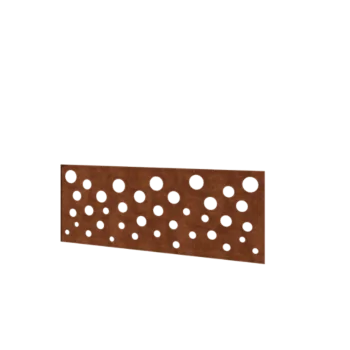 Corten plieno tvora H - Panel B - 120 x 47,5 cm