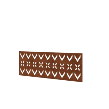 Corten plieno tvora H - Panel V - 120 x 47,5 cm