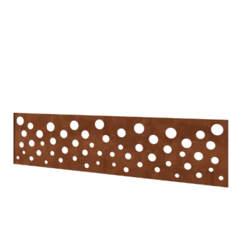 Corten plieno tvora H - Panel B - 180 x 47,5 cm