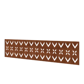 Corten plieno tvora H - Panel V - 180 x 47,5 cm