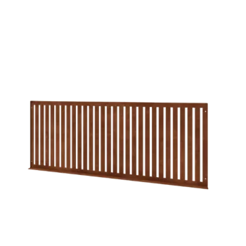 Corten plieno dekoratyvinė tvora S - panel - 149 x 3 x 60 cm