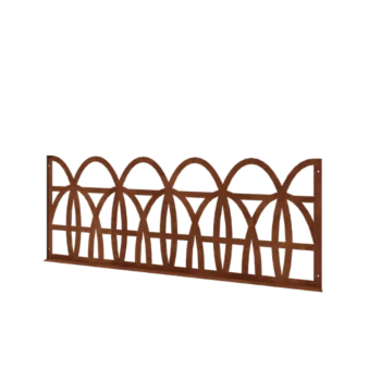 Corten plieno dekoratyvinė tvora T - panel - 149 x 3 x 60 cm