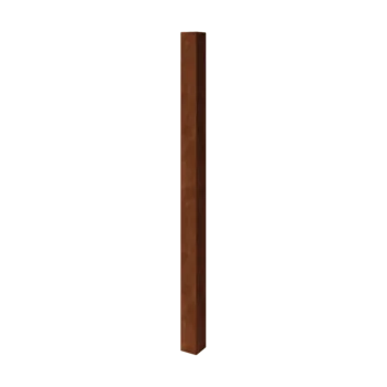 Corten plieno dekoratyvus tvoros stulpas - 12 x 12 x 200 cm