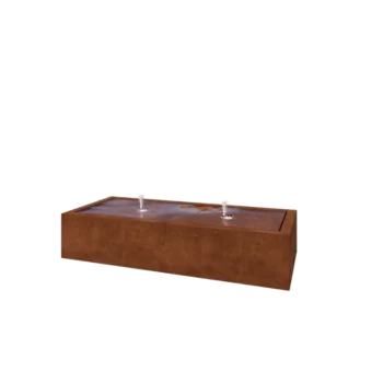 Corten plieno lauko fontanas - Lyra - 200 x 80 x 40 cm - Be LED apšvietimo