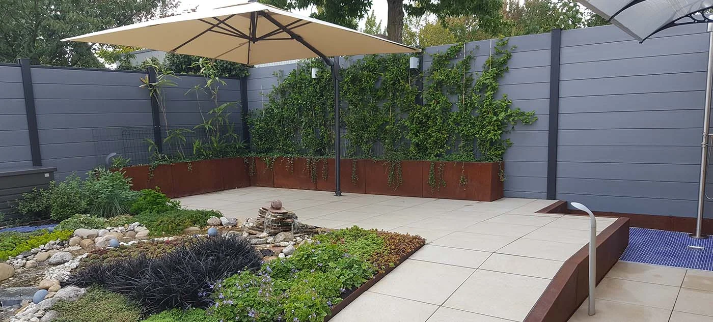 Corten plienas sode: modernaus revoliucija sodo dizaino